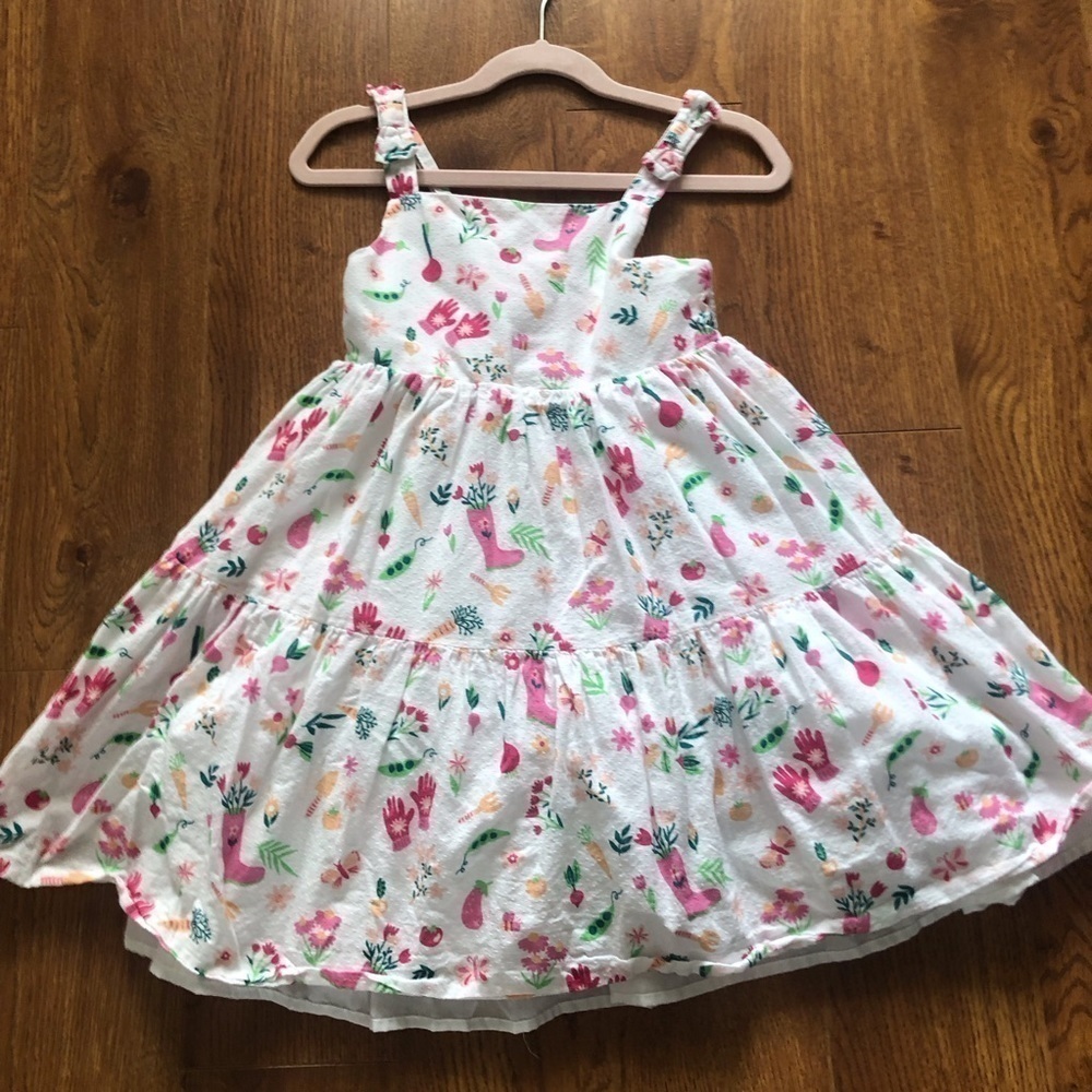 Sigrid Olsen Kids white spring garden dress in size 6